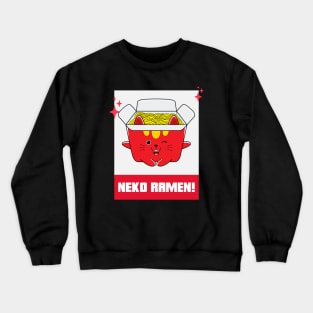 Kawaii Neko Cat Ramen Anime Lover Crewneck Sweatshirt